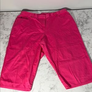 Ruby Rd. Women’s Hot Pink Petite Capris Size 16P